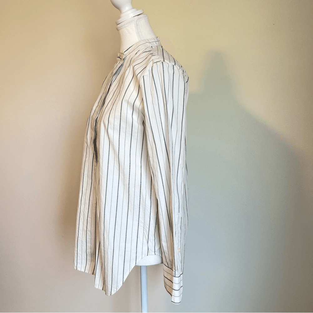 Madewell Striped The Perfect Tunic Shirt Size Small Long Sleeve