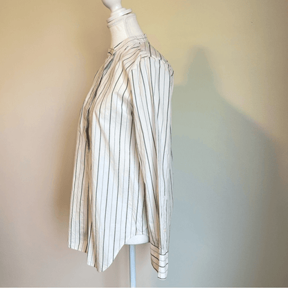 Madewell Striped The Perfect Tunic Shirt Size Small Long Sleeve