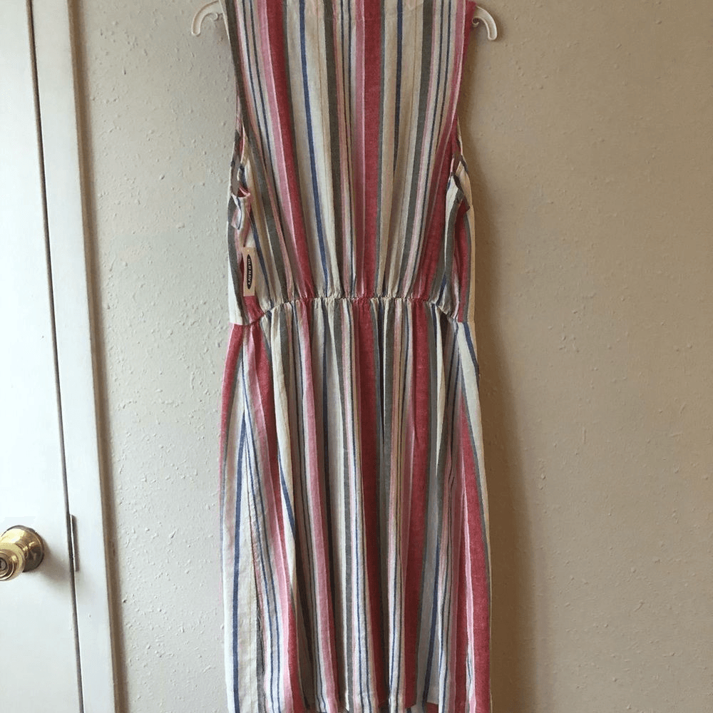 Old Navy Women’s Linen-Blend Striped Dress Size Small