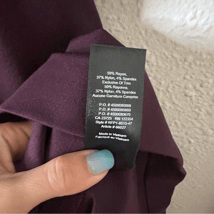 Aritzia Babaton Giovani Off The Shoulder Mini Pencil Dress in Burgundy NEW Sz 10