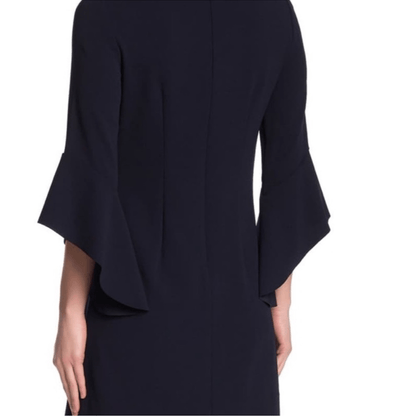 Vince Camuto Black Ruffle Tulip Sleeve Mini Shift Dress NEW Plus Size 20W