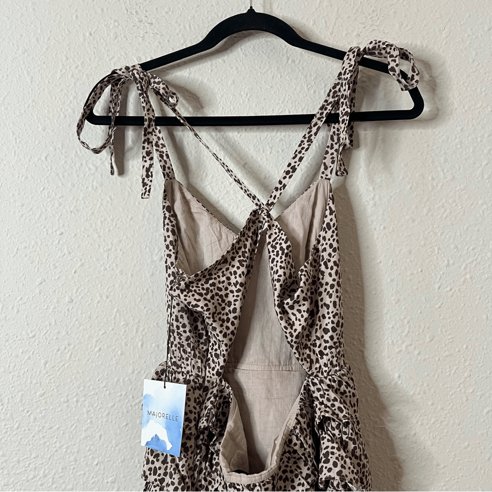 REVOLVE Majorelle Beth Mini Dress in Zaharo Leo Animal Print NEW Size Small