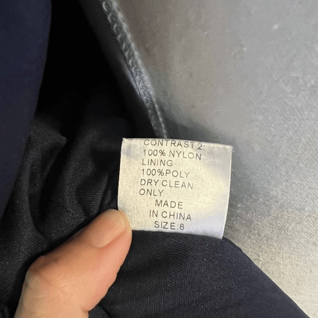 Tadashi Collection Sequin Beaded Navy Blue Top Blouse Size 8 Silk Embellishment