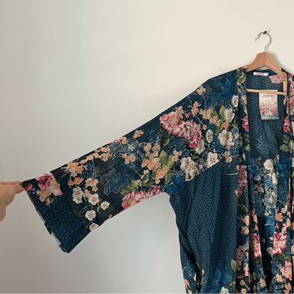 Johnny Was Cardi Timmie Print Floral Kimono Top NEW Plus Size 2X