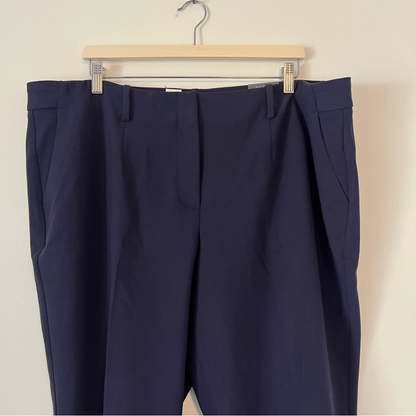 Talbots Southampton Navy Blue Straight Leg Pants NEW Plus Petite 20WP