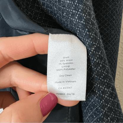 Talbots Italian Wool Blazer Jacket Size 8