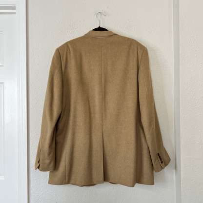 JOSEPH FEISS Mens Camel Hair Blazer Suit Size 46L Sport Coat Casual Jacket