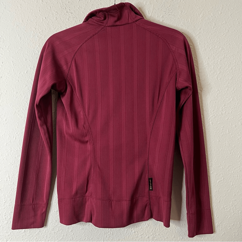 Merrell Long Sleeve Base Layer Quarter Zip Burgundy Size XS