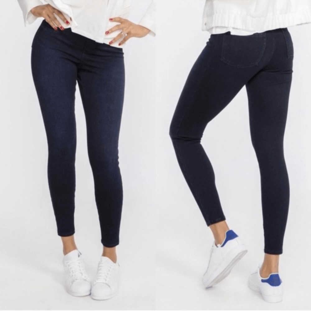 Spanx Jeanish Dark Wash Ankle Leggings Size Small