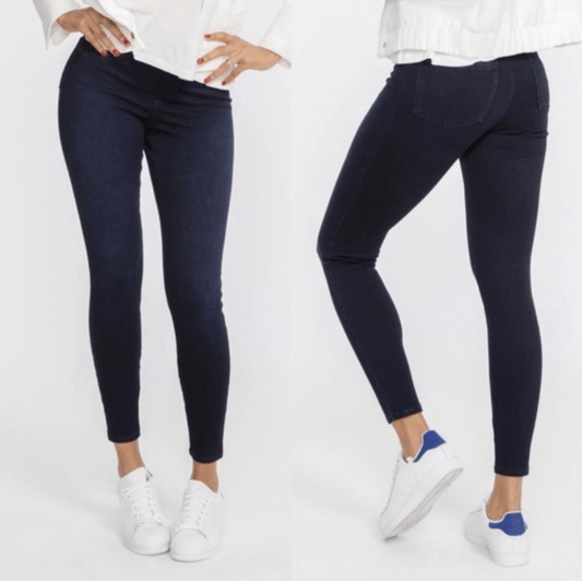 Spanx Jeanish Dark Wash Ankle Leggings Size Small