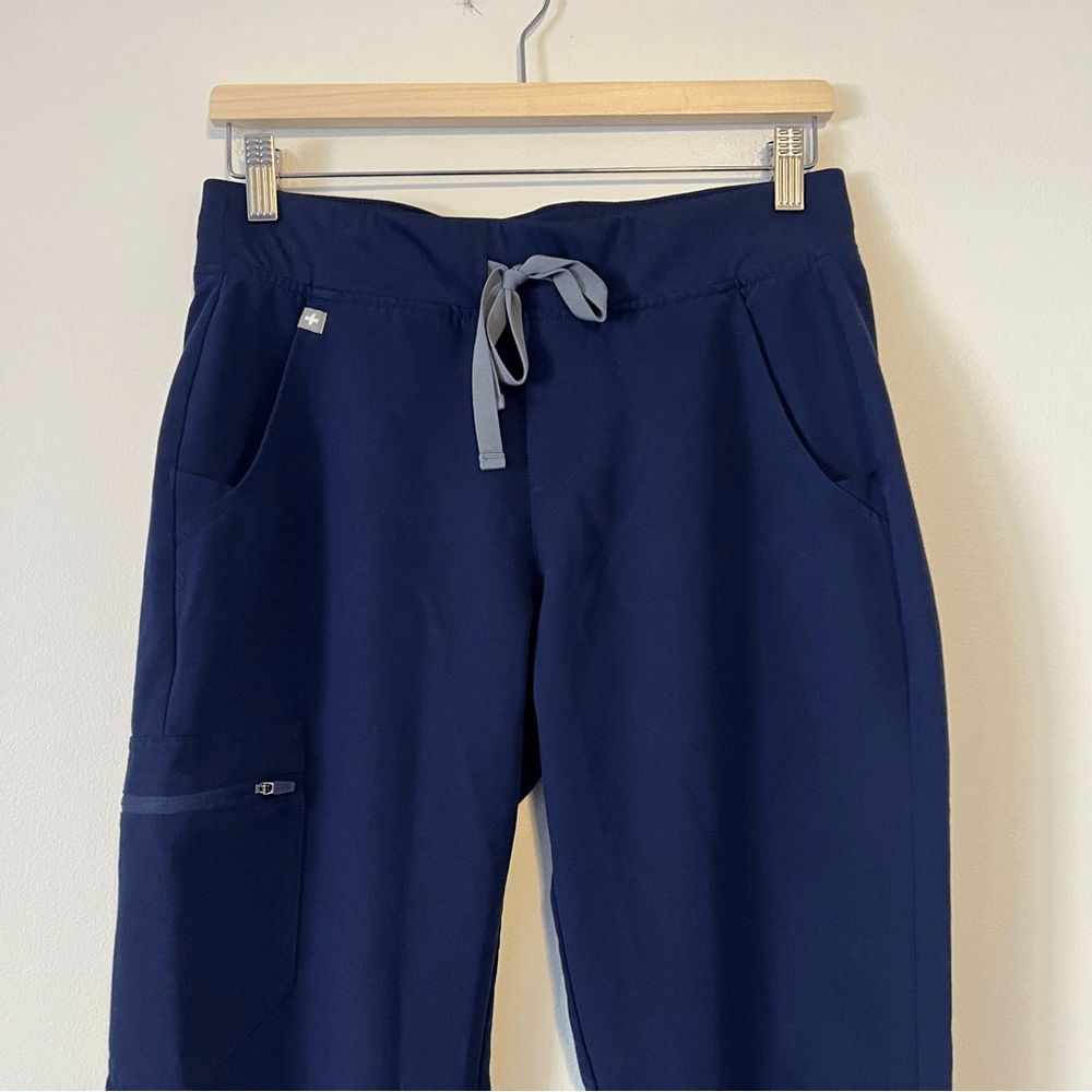 Figs Womens Zamora Jogger Scrub Pants In Navy Blue Size Small Tall