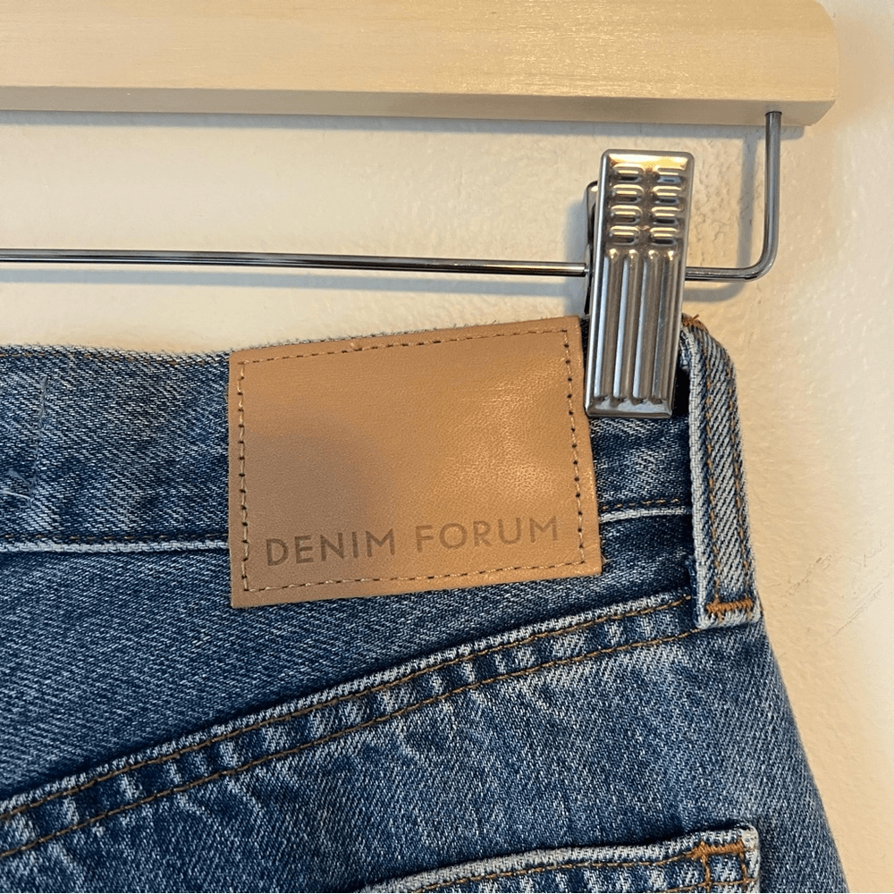 Aritzia Denim Forum The Farrah High Rise Wide Leg Jeans Medium Wash Size 24