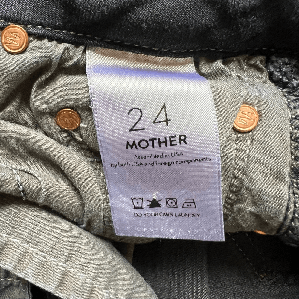 MOTHER High Waisted Looker Jeans Coffee Tea or Me Size 24