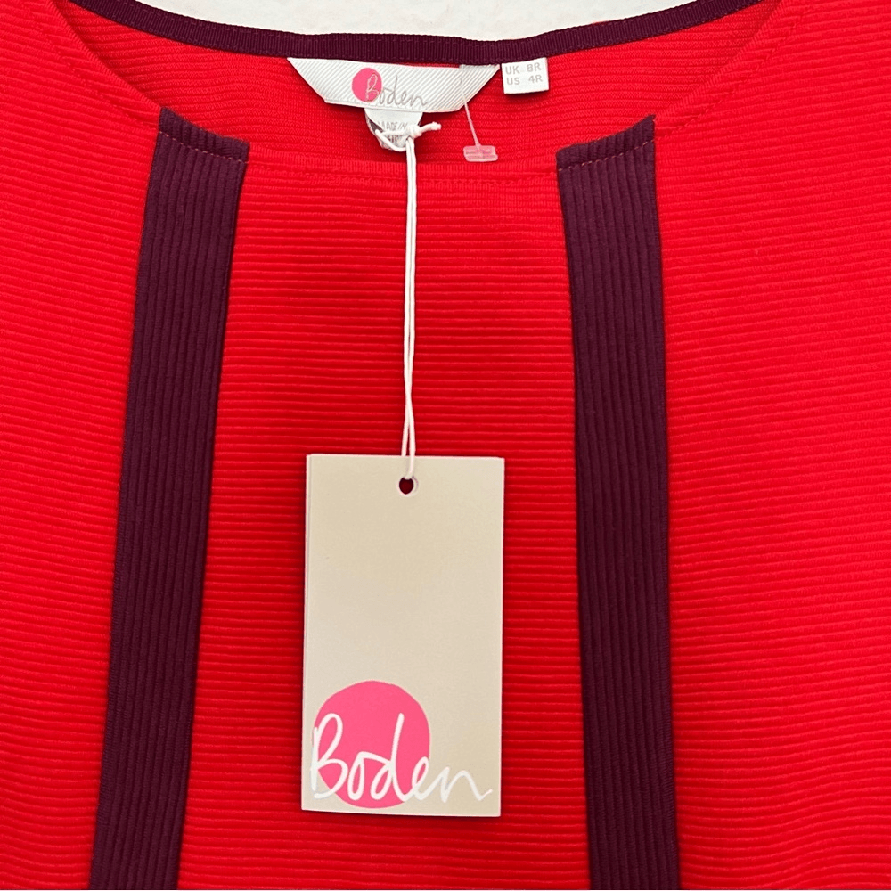 NEW Boden Anita Ottoman Textured Ribbed Tunic Dress Size 4