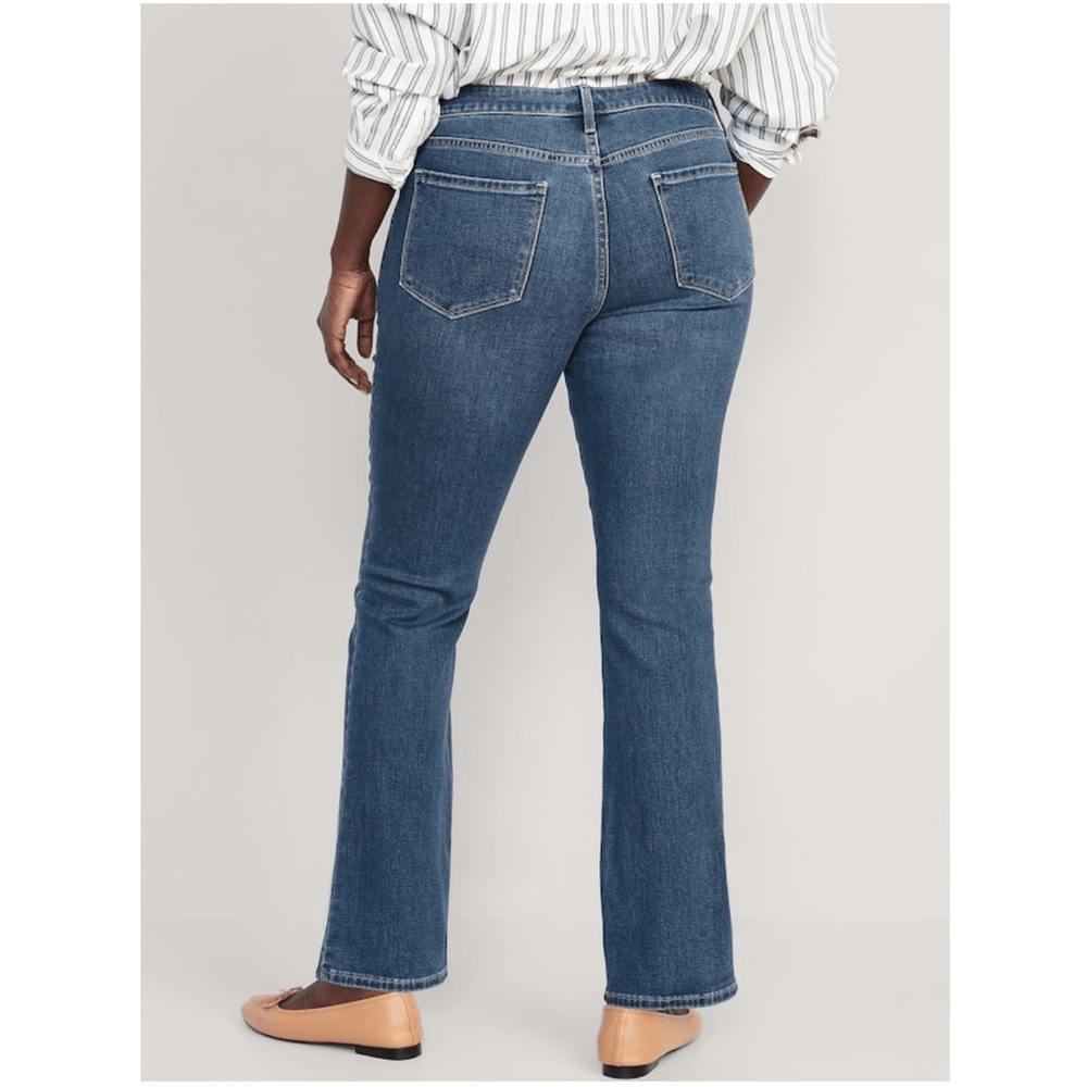 Old Navy Mid-Rise Kicker Boot-Cut Jeans NEW Plus Size 28