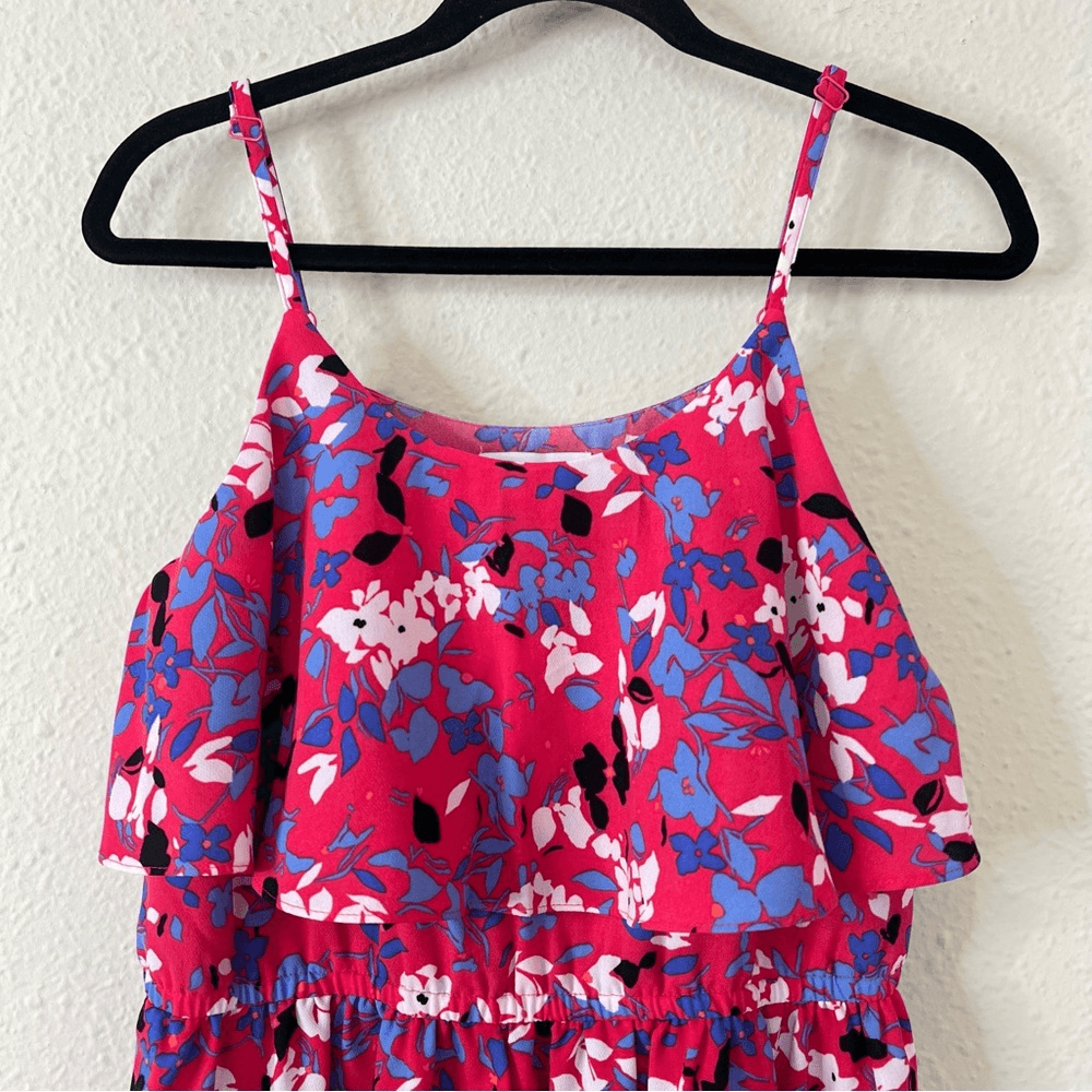Elle Pink Floral Mini Dress Size Medium