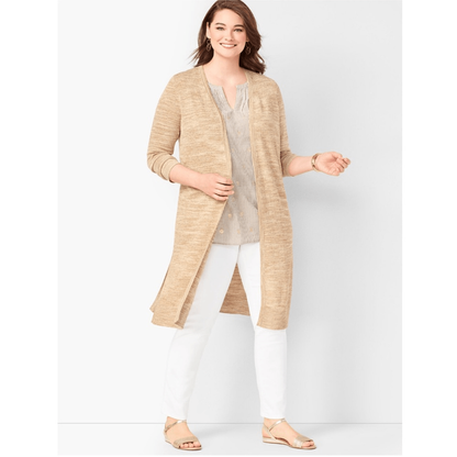 Talbots Lightweight Duster Longline Cardigan Size M Petite