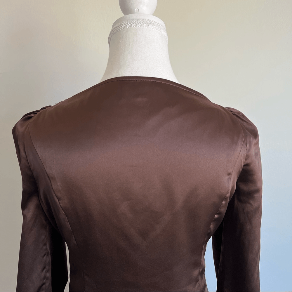 REVOLVE Majorelle Waldorf Top Chocolate Brown Size Small