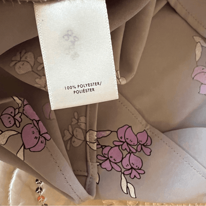 Ann Taylor Lavender Floral Bell Sleeve Blouse Size Small