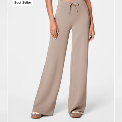 SPANX AirEssentials Wide Leg Pants in Ashwood NEW Size Medium