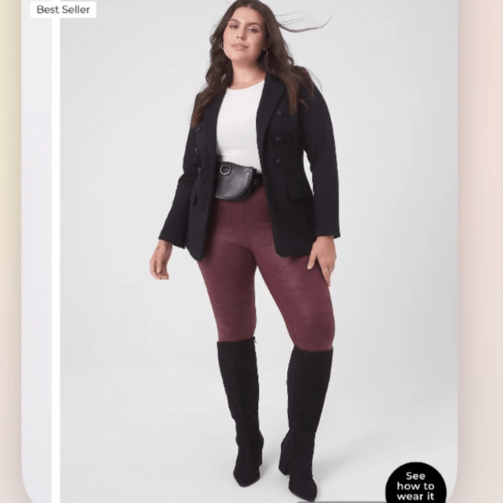 Lane Bryant The Bryant Blazer in Black Ponte Knit NEW Size 20 Petites