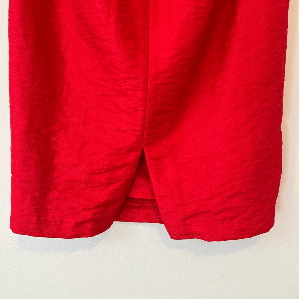 Bardot Devlin Twist Mini Dress in Lipstick Red Size 10 / L Off The Shoulder