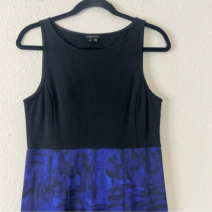 Theory Sleeveless Sheath Dress Size 8 Yeneth Brushstroke