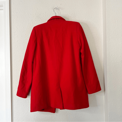 NICHOLAS Red Wool Cashmere Coat Size 6