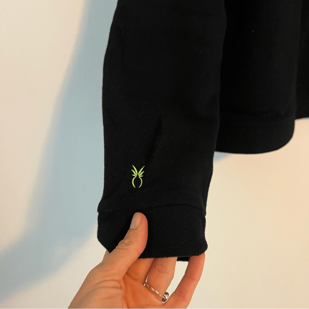 Dudley Stephens Park Slope Turtleneck Sweater Black Vello Fleece NEW Size XXL