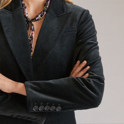 Anthropologie | Paige Chelsea Velvet Blazer Jacket NEW Size XSmall