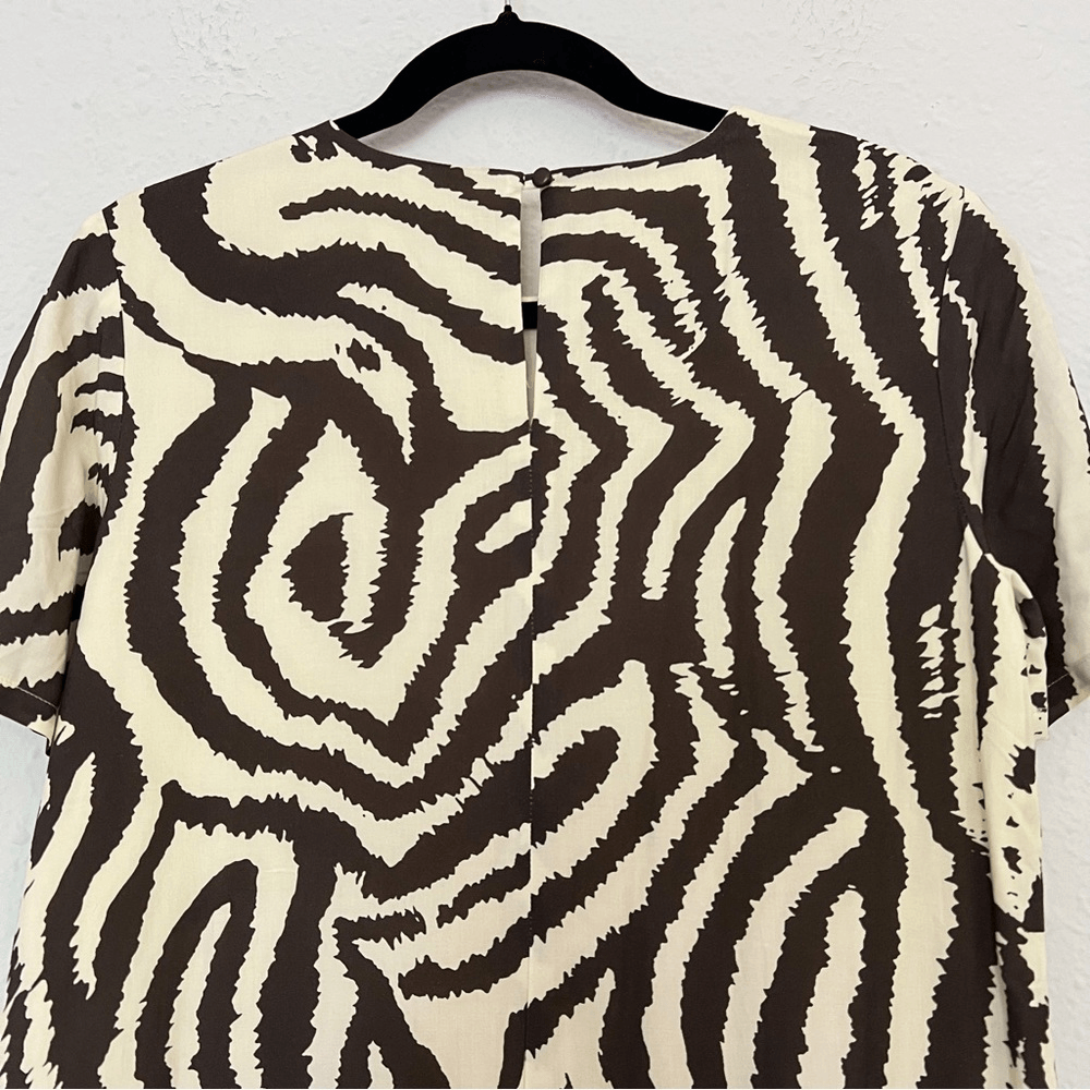 Anthropologie Corey Lynn Calter Zebra Maxi Dress NEW Size Small Animal Print