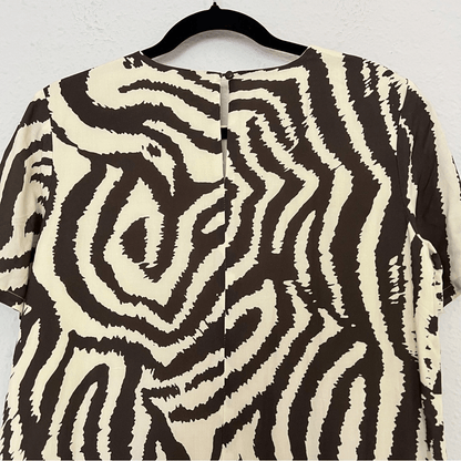 Anthropologie Corey Lynn Calter Zebra Maxi Dress NEW Size Small Animal Print