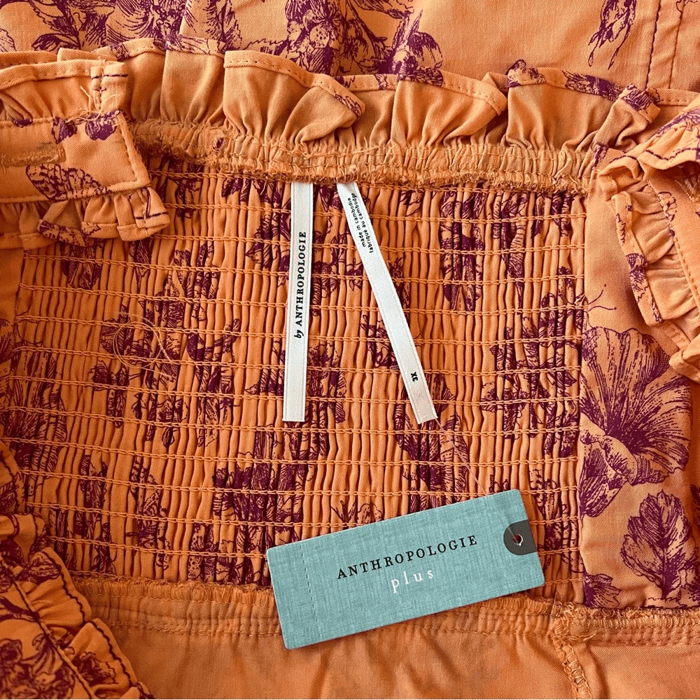 Anthropologie The Linden Slim Square-Neck Dress NEW Plus Size 3X