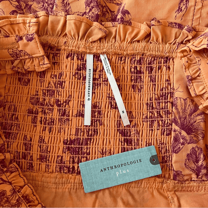 Anthropologie The Linden Slim Square-Neck Dress NEW Plus Size 3X