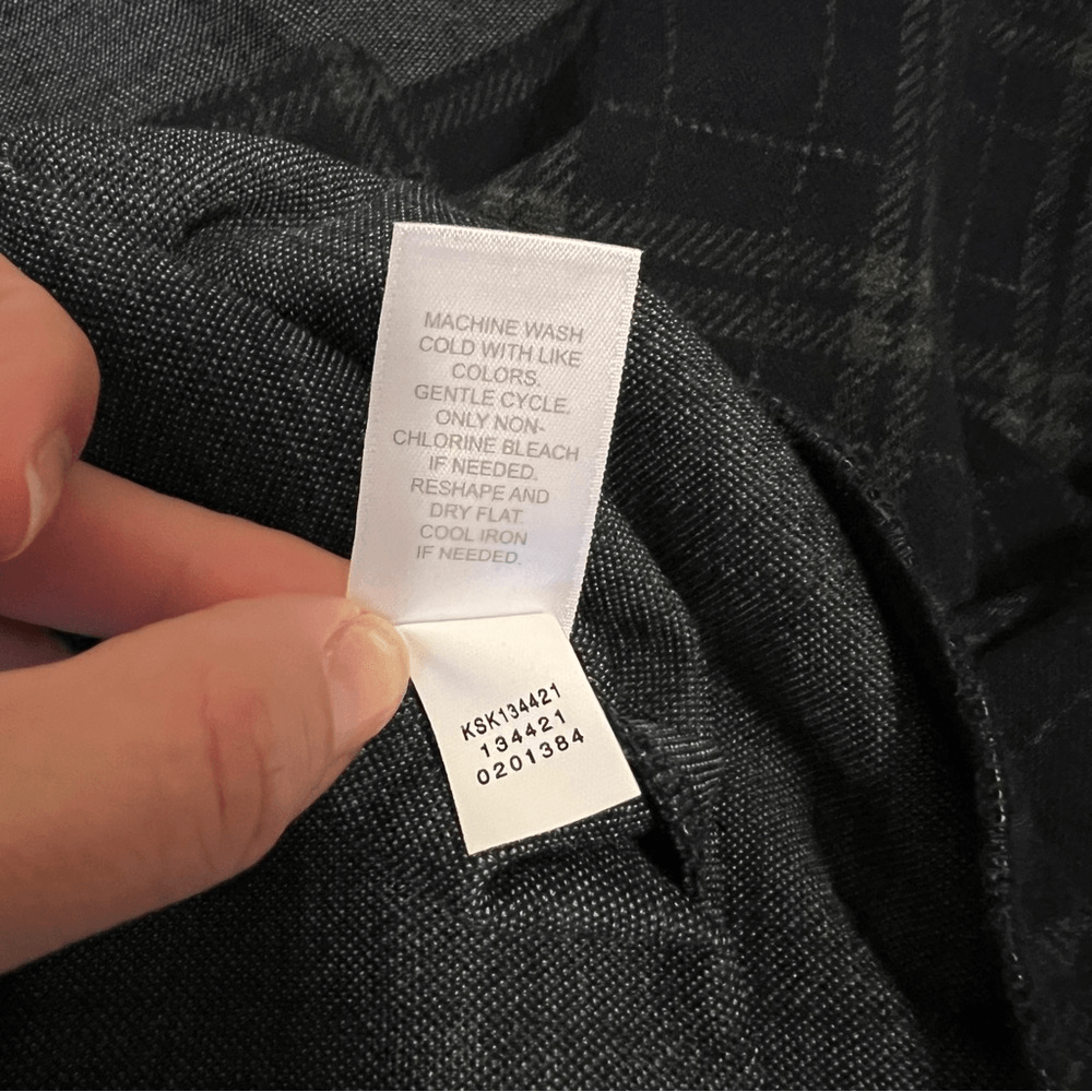 J.Jill Plaid Wrap Front Pull On Skirt NEW Size Medium Stretch Academia Career