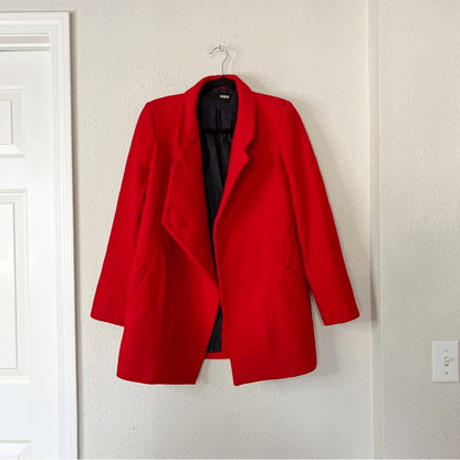 NICHOLAS Red Wool Cashmere Coat Size 6