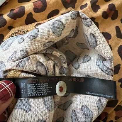 Anthropologie Spotted Pajama Top NEW Size Medium Petites