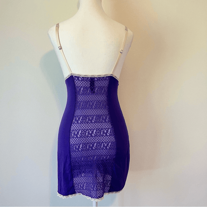 Victoria’s Secret Lace Slip Dress in Purple Size Medium