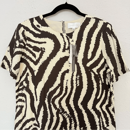 Anthropologie Corey Lynn Calter Zebra Maxi Dress NEW Size Small Animal Print