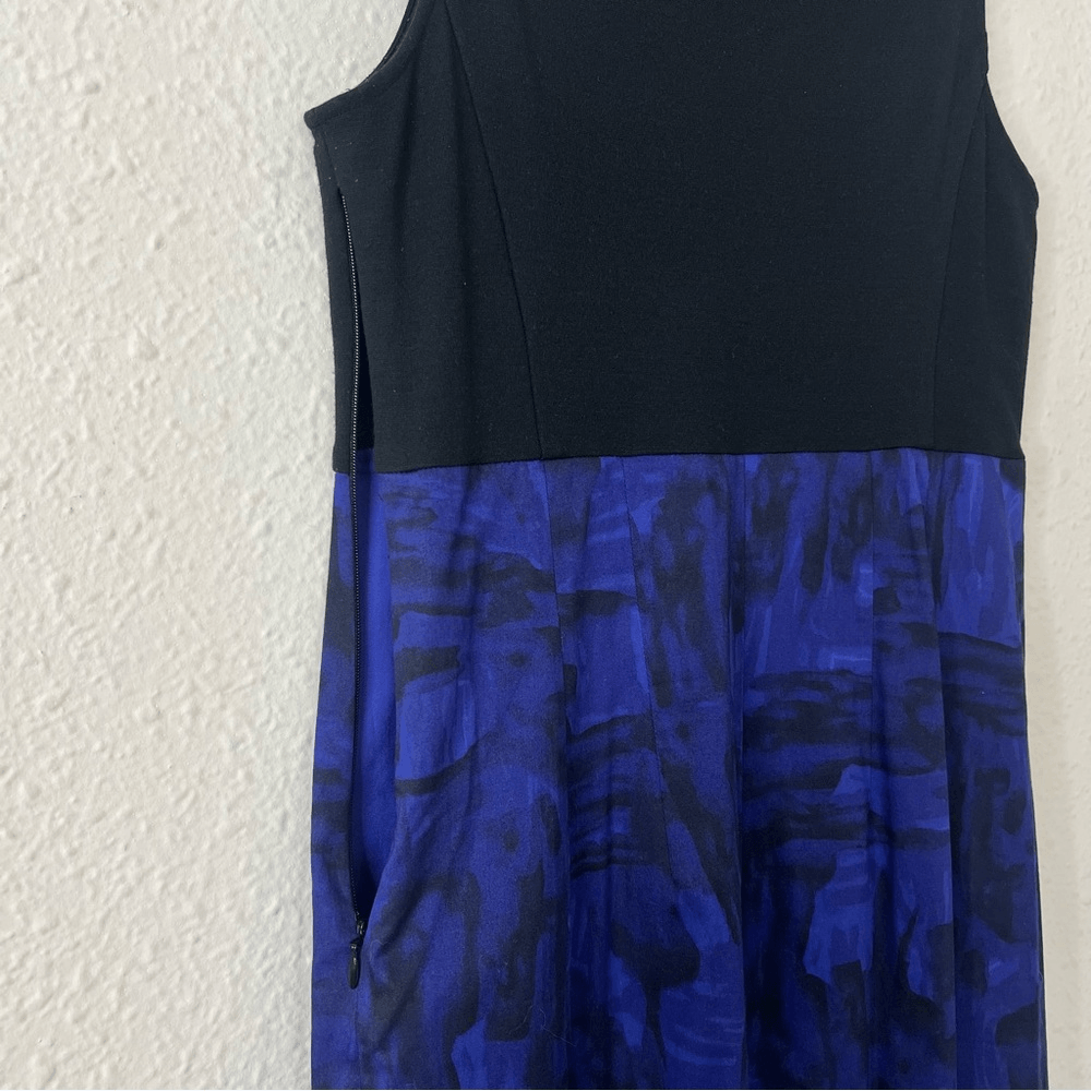Theory Sleeveless Sheath Dress Size 8 Yeneth Brushstroke
