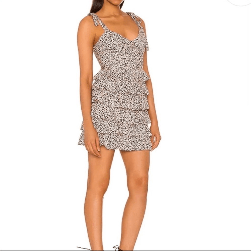 REVOLVE Majorelle Beth Mini Dress in Zaharo Leo Animal Print NEW Size Small