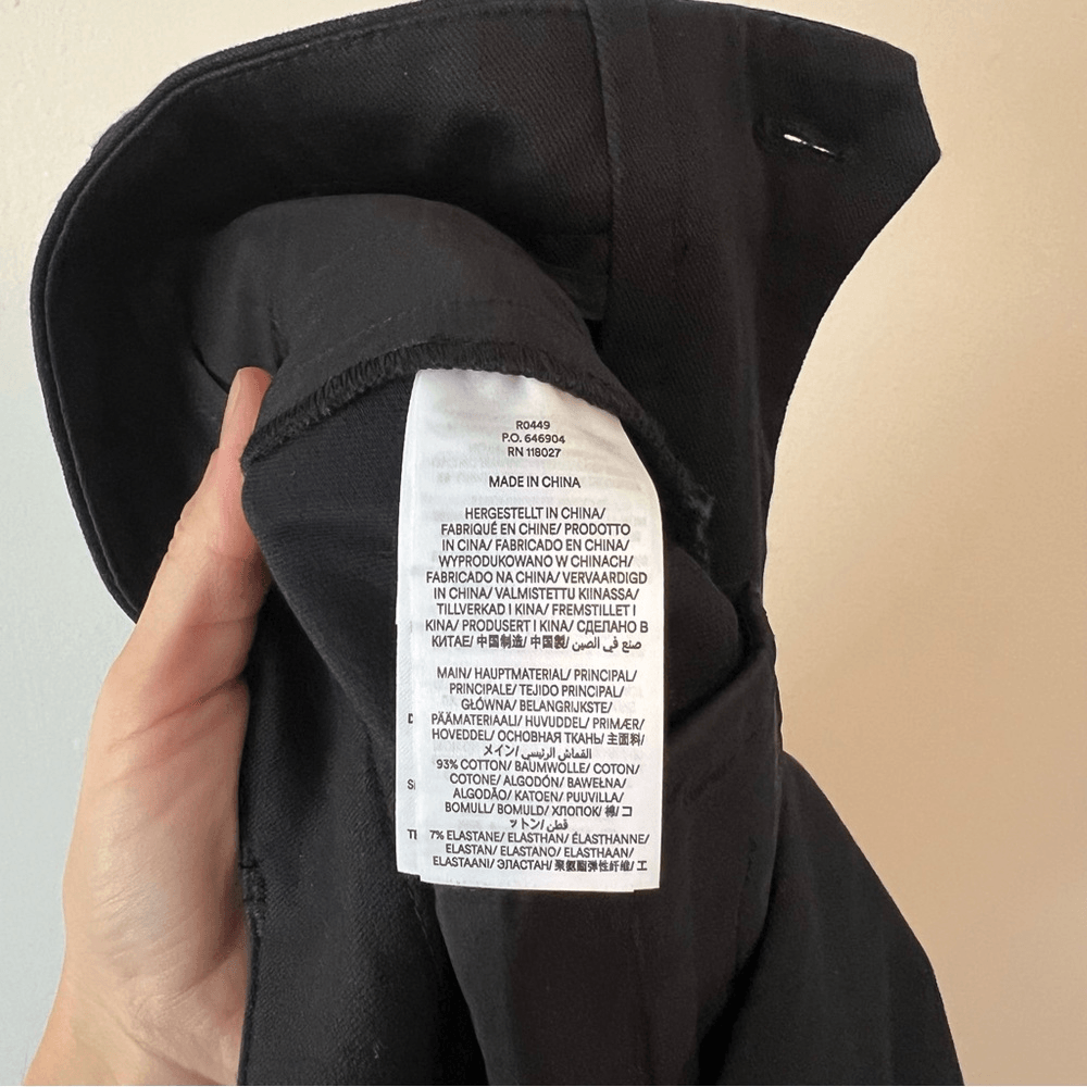 Boden Bi-Stretch Crop Flare Black Trousers Pants NEW Size 6R Career Classic