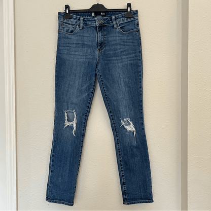 Kut From The Cloth Distressed Jeans Medium Wash Size 6