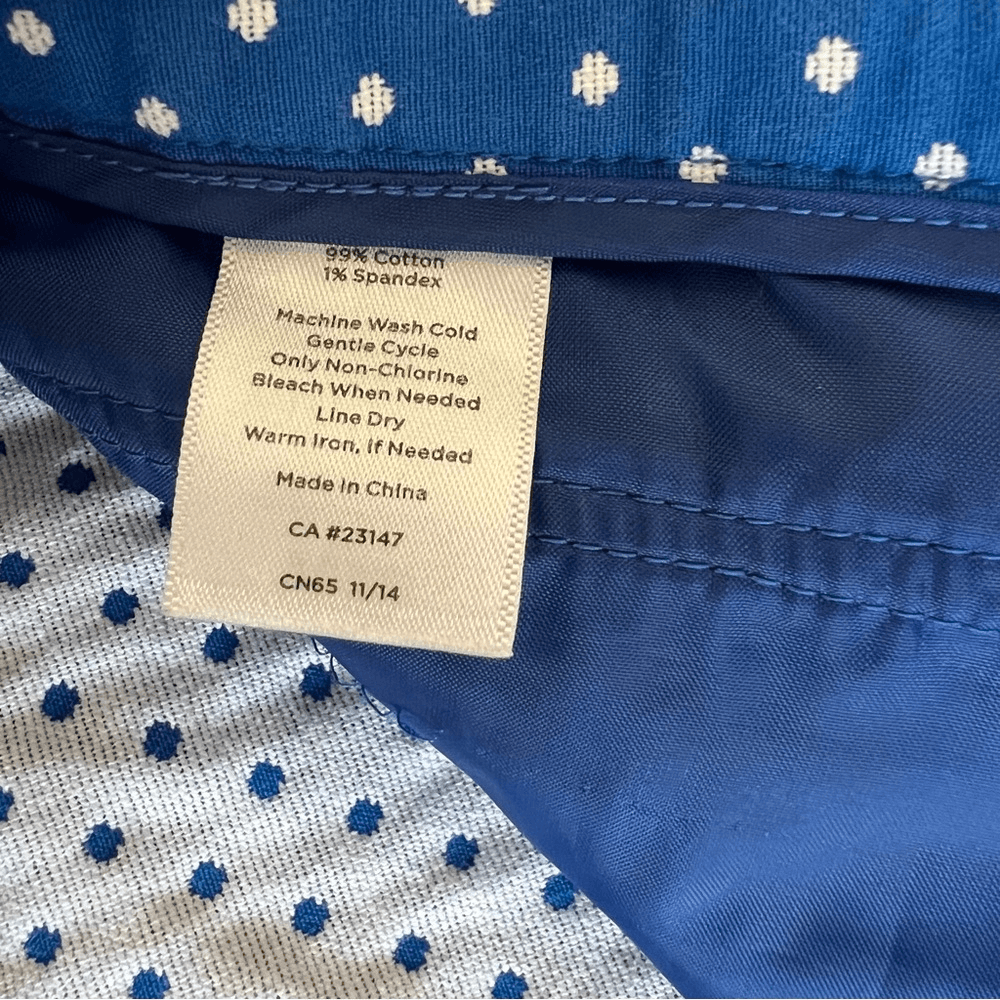 Talbots Hampshire Curvy Polka Dot Pants Size 6