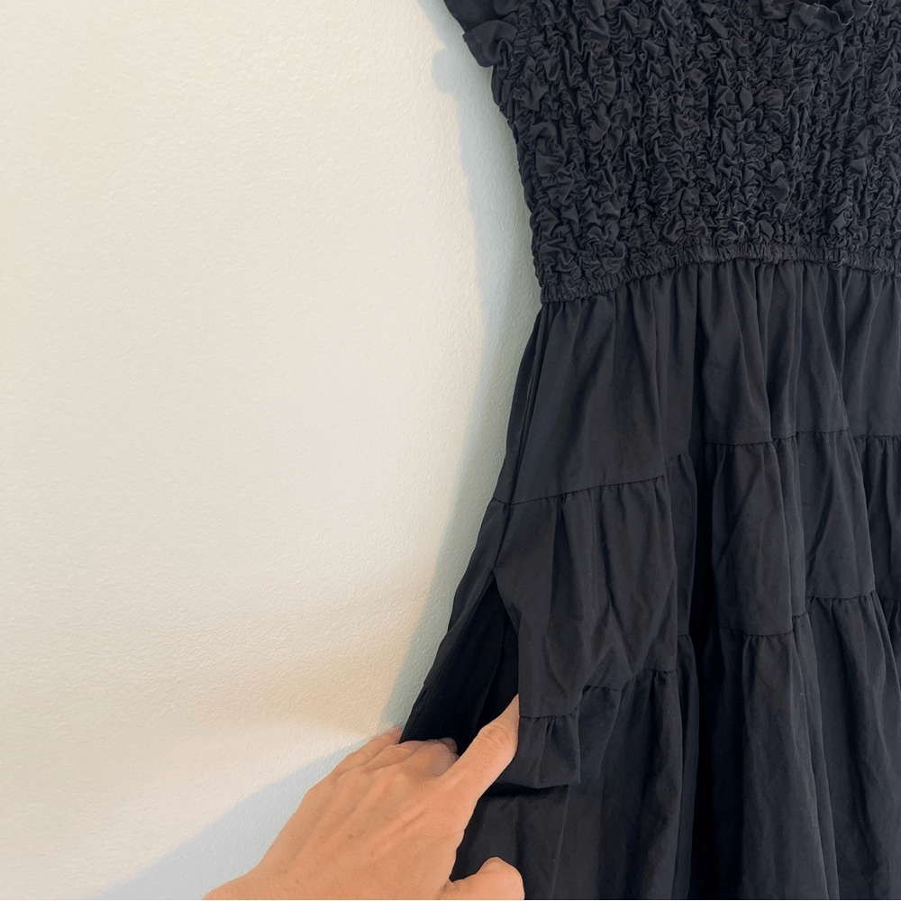 En Saison Black Matisse Flutter Sleeve Dress Size XS