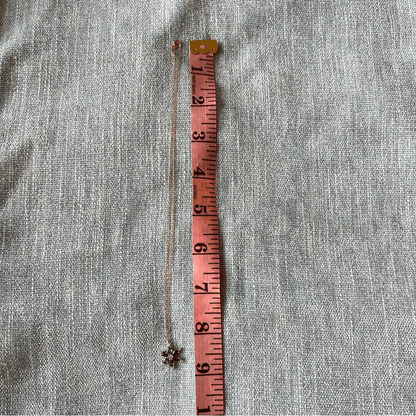 925 Silver Rose Plated Lotus Flower Necklace NEW