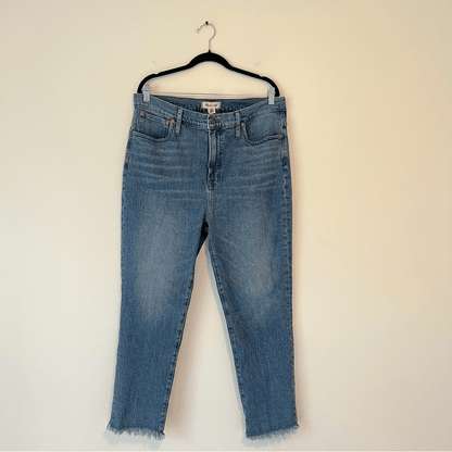 Madewell The Perfect Vintage Straight Jeans Size 33 Medium Wash