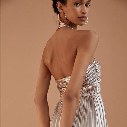 Anthropologie Monte Shimmer V-Neck Tank Top NEW Size Large