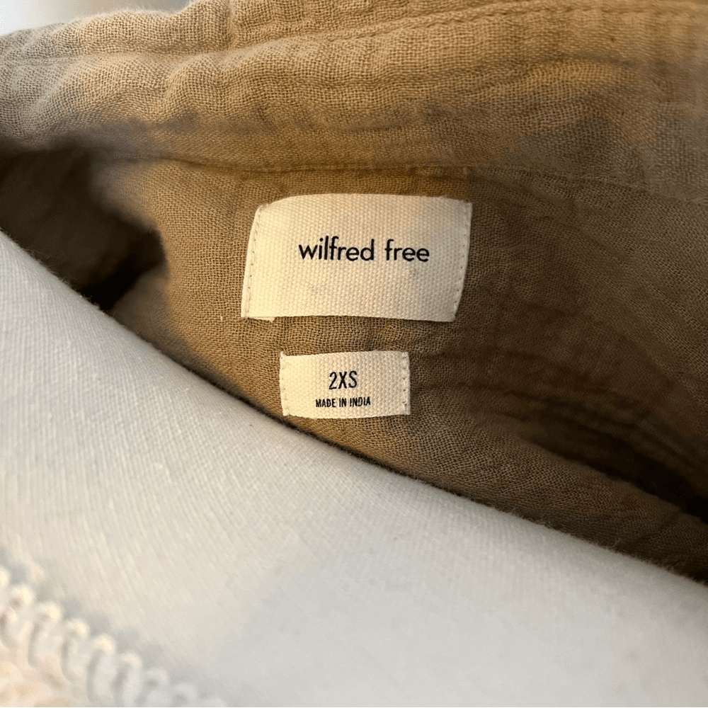 Aritzia Wilfred Free Sail Gauze Button Down Shirt Size 2XS