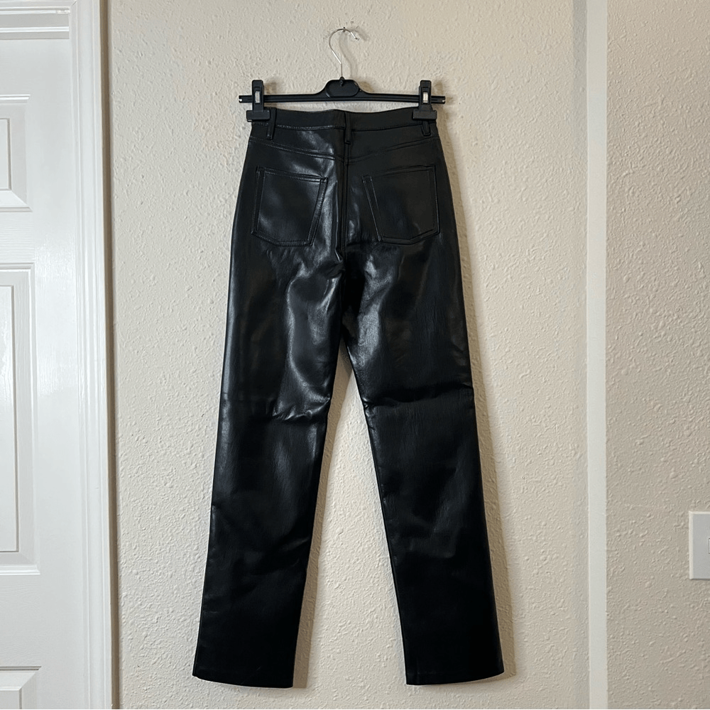 Aritzia Wilfred The Melina Vegan Leather Pants in Black Size 0